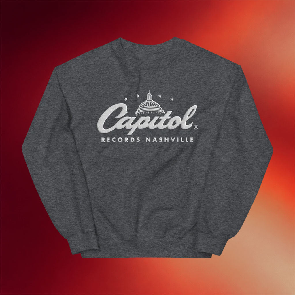 MCA Merch 2026 Capitol Records Nashville Distressed Logo Crewneck Sweatshirt Gift For Music Fan - Merchluma