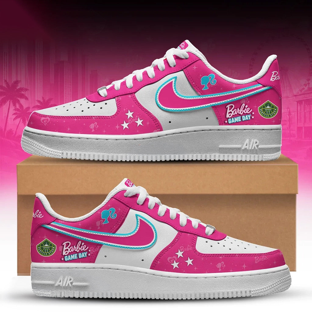Barbie X Seattle Storm WNBA 2026 Sneakers Game Day Shoes Seattle Storm Merch Gift For Fans - Merchluma