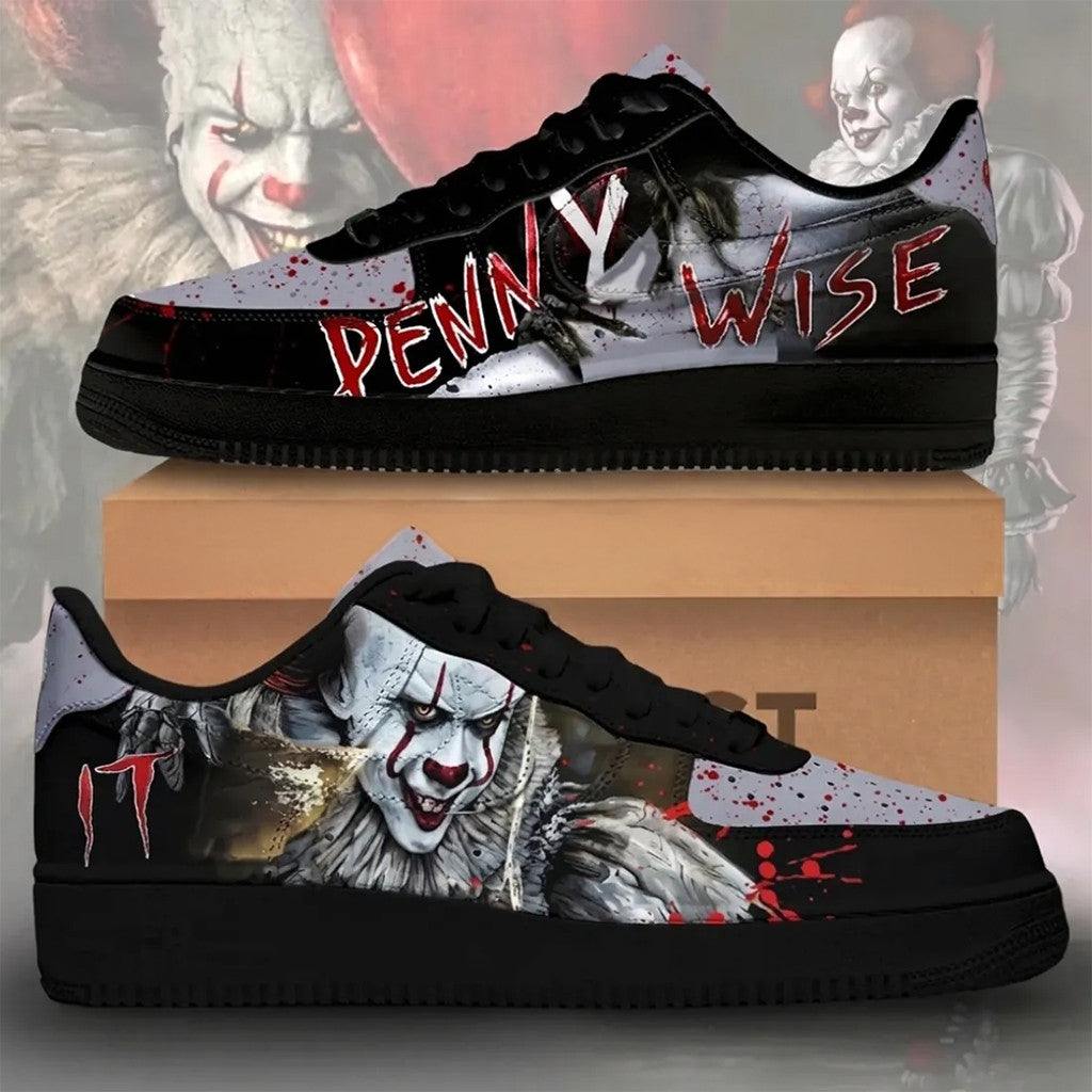 Pennywise Horror Movie Shoes Sneakers IT Movie Merch 2026 Halloween Gift Ideas For Friends - Merchluma