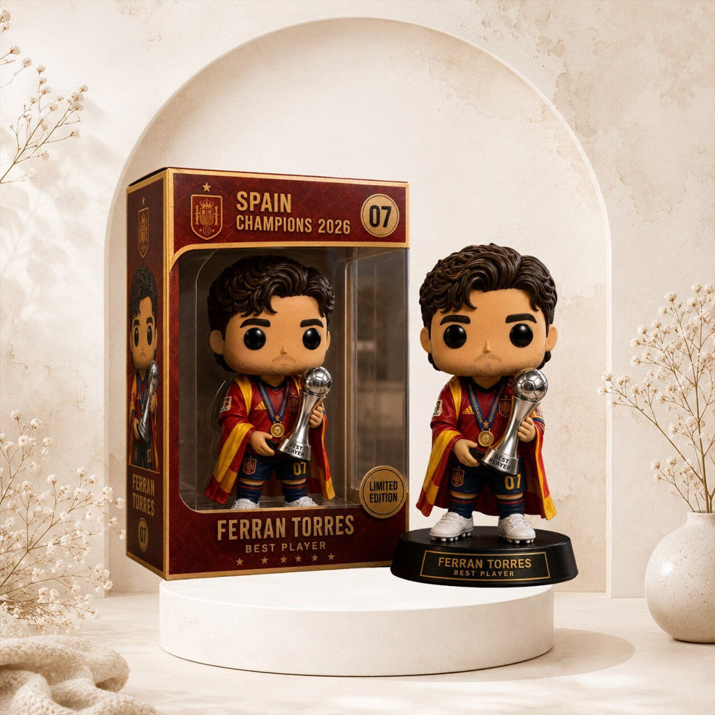 Ferran Torres Spain World Cup 2026 Champions Funko Pop Best Player Spain Champions Merch - Merchluma