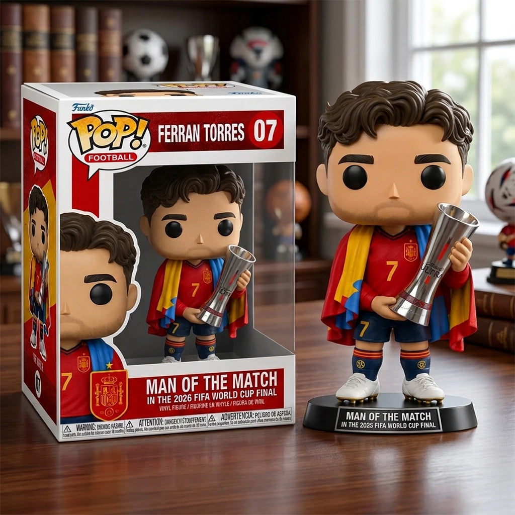 Ferran Torres World Cup 2026 Final Man Of The Match Funko Pop Spain WC Champions Merch Gifts - Merchluma