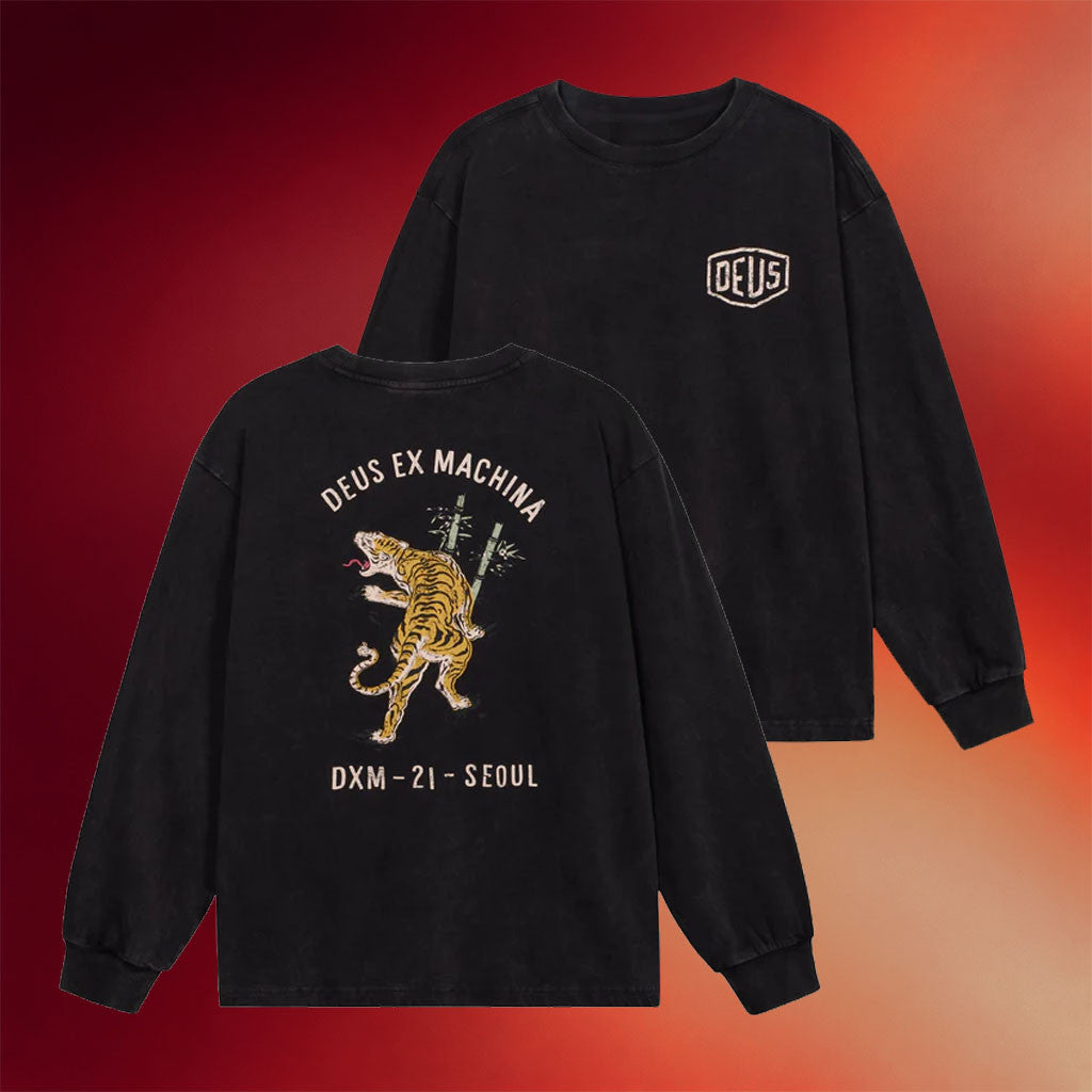 Deus Ex Machina Merch 2026 Roar Long Sleeve Shirt Black Unique Gifts For Husband - Merchluma