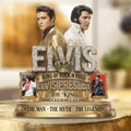 Elvis Presley The King Acrylic Plaque The Man The Myth The Legend Elvis Presley Merch Decor - Merchluma