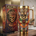 Jelly Roll Soul Of Fire Gold 40oz Tumbler 2026 Jelly Roll Merch Rapper Fan Gifts For Brother - Merchluma