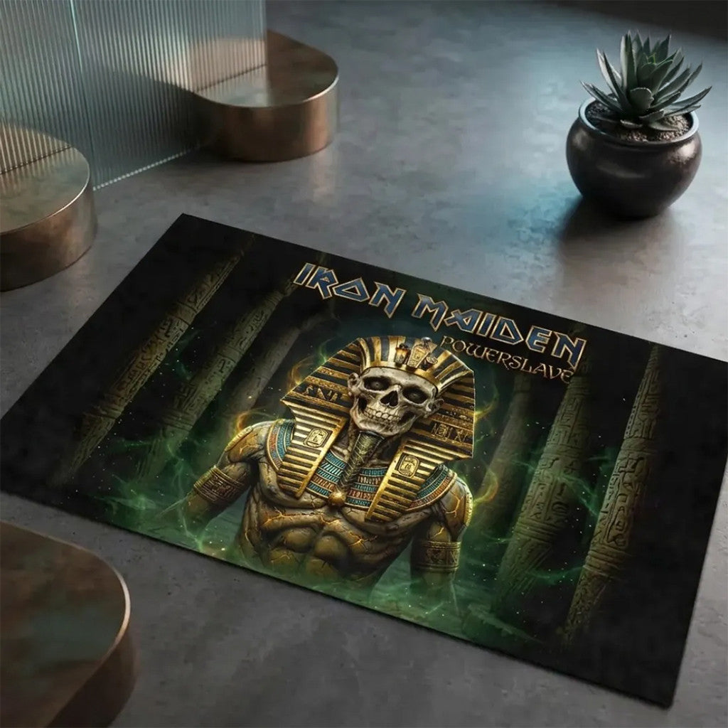 Iron Maiden Powerslave Egyptian Mummy Area Rug Living Room Decor Iron Maiden Merch Fan Gifts - Merchluma