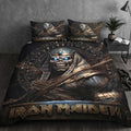 Iron Maiden Powerslave Egyptian Mummy Duvet Bedding Set 2026 Iron Maiden Merch Bed Decor - Merchluma