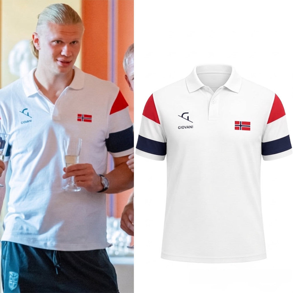 Erling Haaland Norway Giovani Polo Shirt Erling Haaland World Cup 2026 Merch Ideas For Fans - Merchluma