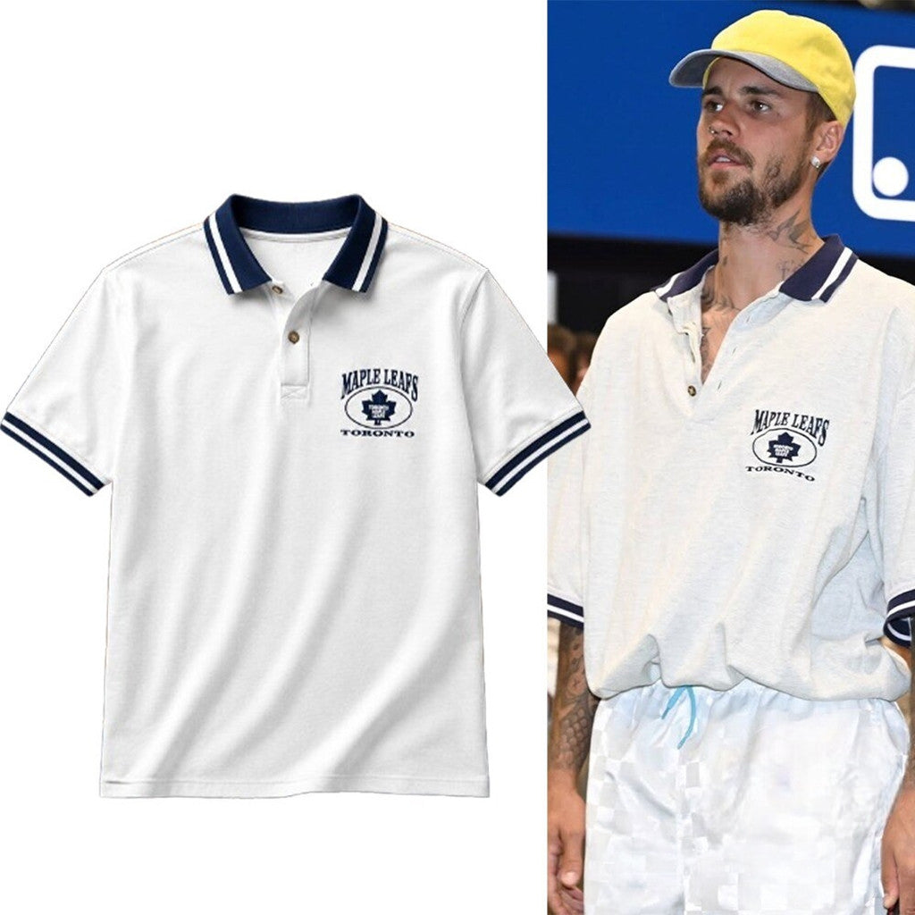 Justin Bieber Toronto Maple Leafs At Fanatics Fest Polo Shirt Justin Bieber Merch 2026 Fan Gift - Merchluma
