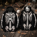 Art The Clown Horror Skeleton Black Hoodie Halloween Apparel Gift For Brothers - Merchluma