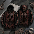 Five Nights At Freddy's Mechanical Skeleton Costume Hoodie FNAF Merch Gift For Halloween - Merchluma