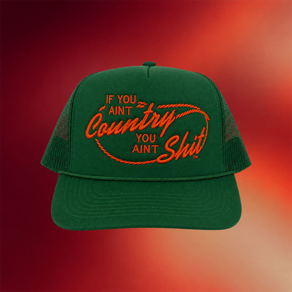 MCA Merch 2026 MCA X NB Goods If You Ain't Country You Ain't Shit Trucker Hat Embroidered - Merchluma