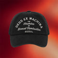 Deus Ex Machina Merch 2026 Seoul Script Address Trucker Hat Embroidered Gift For BFF - Merchluma