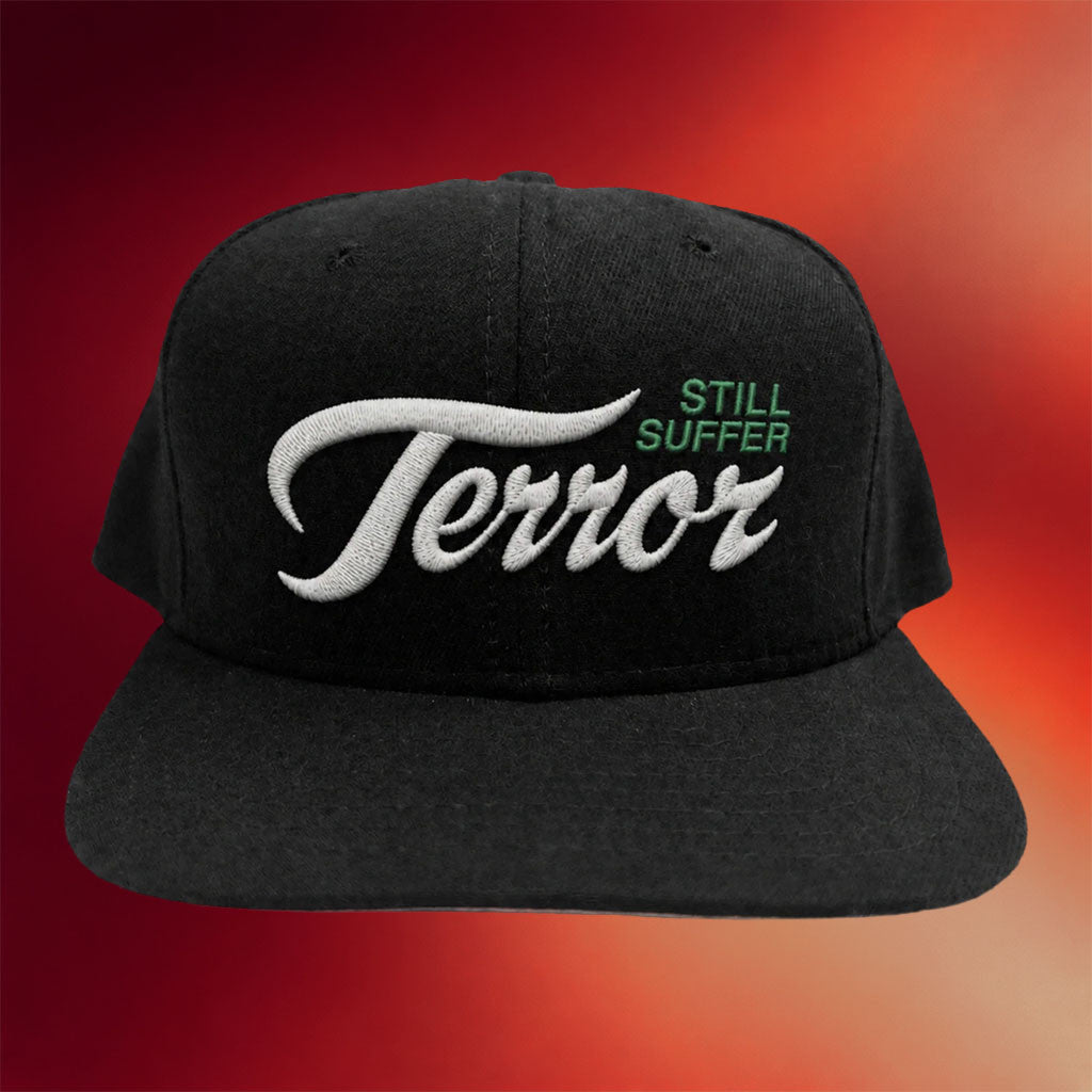 Terror Merch 2026 Still Suffer Script Snapback Hat Embroidered Gift For Hardcore Band Fans - Merchluma