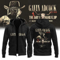 Gavin Adcock The Day I Hang It Up Tour 2026 Zip Hoodie Signed Gavin Adcock Merch Fan Gifts - Merchluma