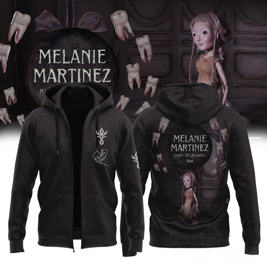 Melanie Martinez Hades The Sacrifice Tour 2026 Zip Hoodie Melanie Martinez Merch Fan Gifts - Merchluma