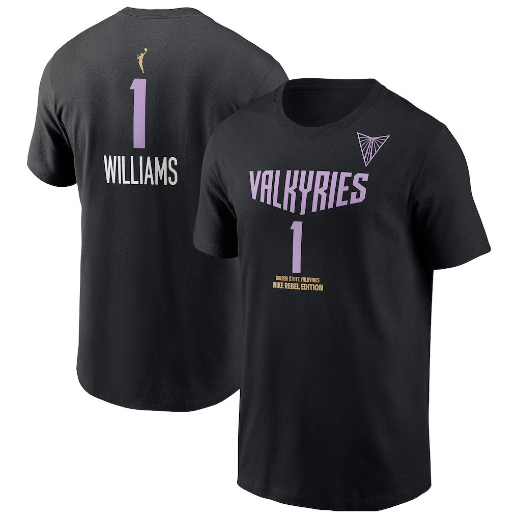 Gabby Williams T-Shirt #1 Golden State Valkyries Merch 2026 Rebel Edition Shirt Black Fan Merch - Merchluma