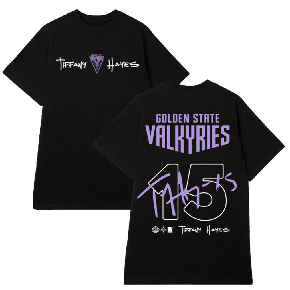 Golden State Valkyries Merch 2026 Tiffany Hayes Signature Shirt Black Gift For Basketball Lover - Merchluma