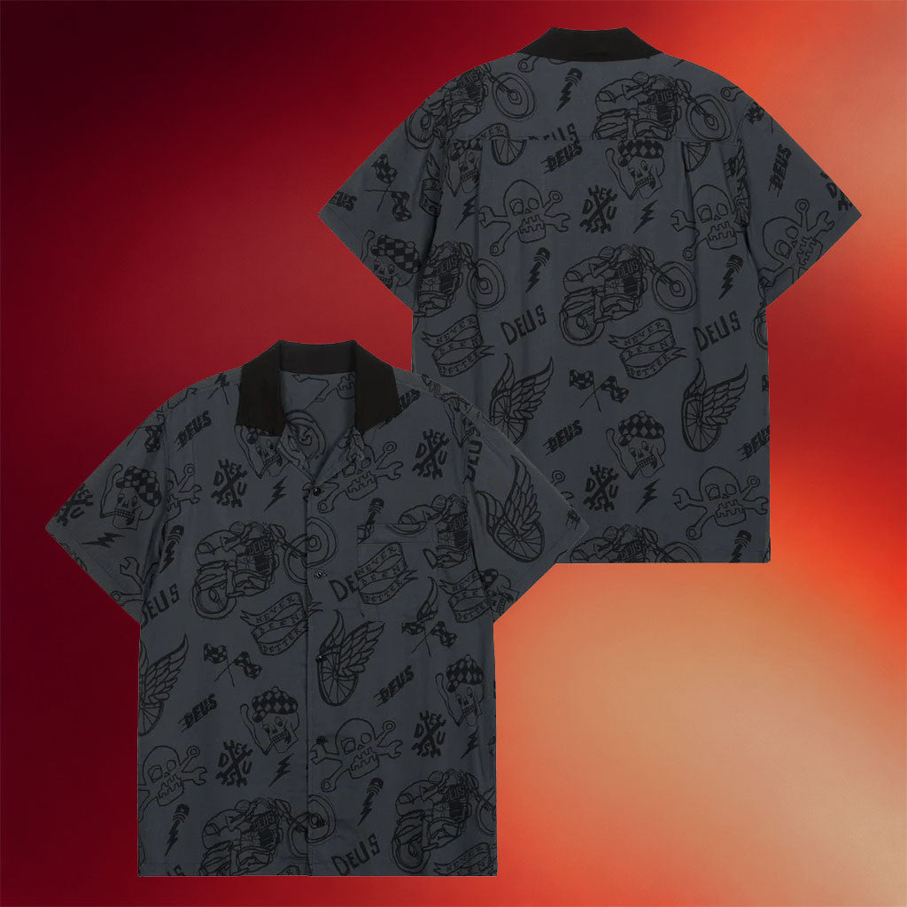 Deus Ex Machina Merch 2026 Doodle Hawaiian Shirt Unique Gift For Boyfriend - Merchluma