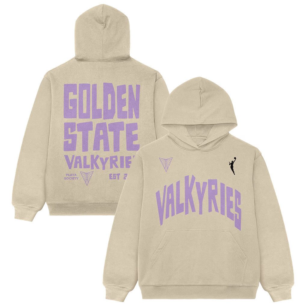 Golden State Valkyries Merch 2026 Playa Society Golden State Valkyries Established Hoodie Gifts - Merchluma