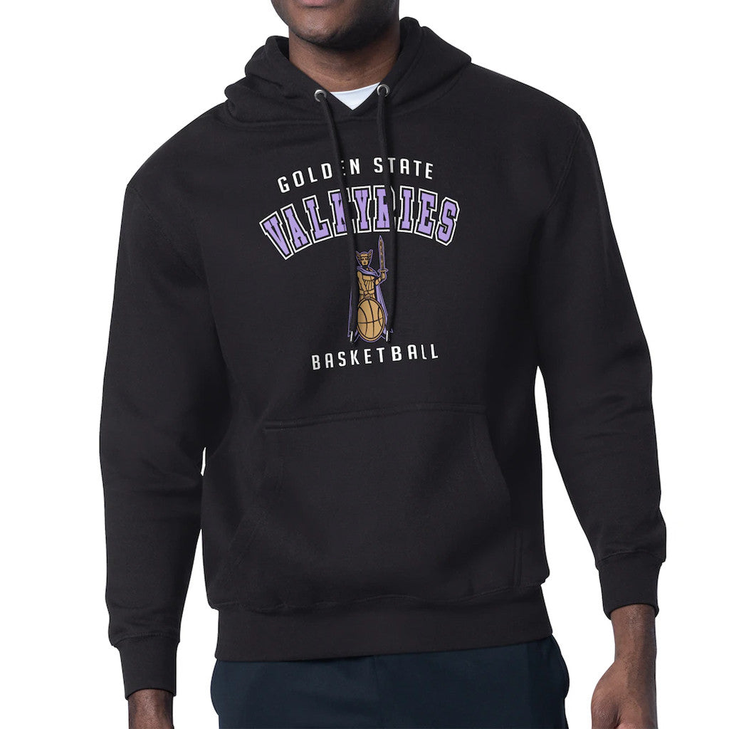 Golden State Valkyries Merch 2026 Starter Eclipse Black Golden State Valkyries Logo Hoodie - Merchluma