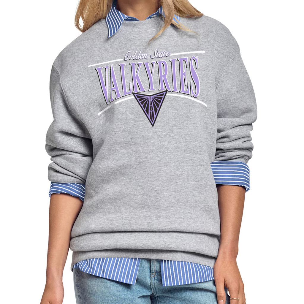 Golden State Valkyries Merch 2026 Golden State Valkyries Arch Stripe Crewneck Sweatshirt Gifts - Merchluma
