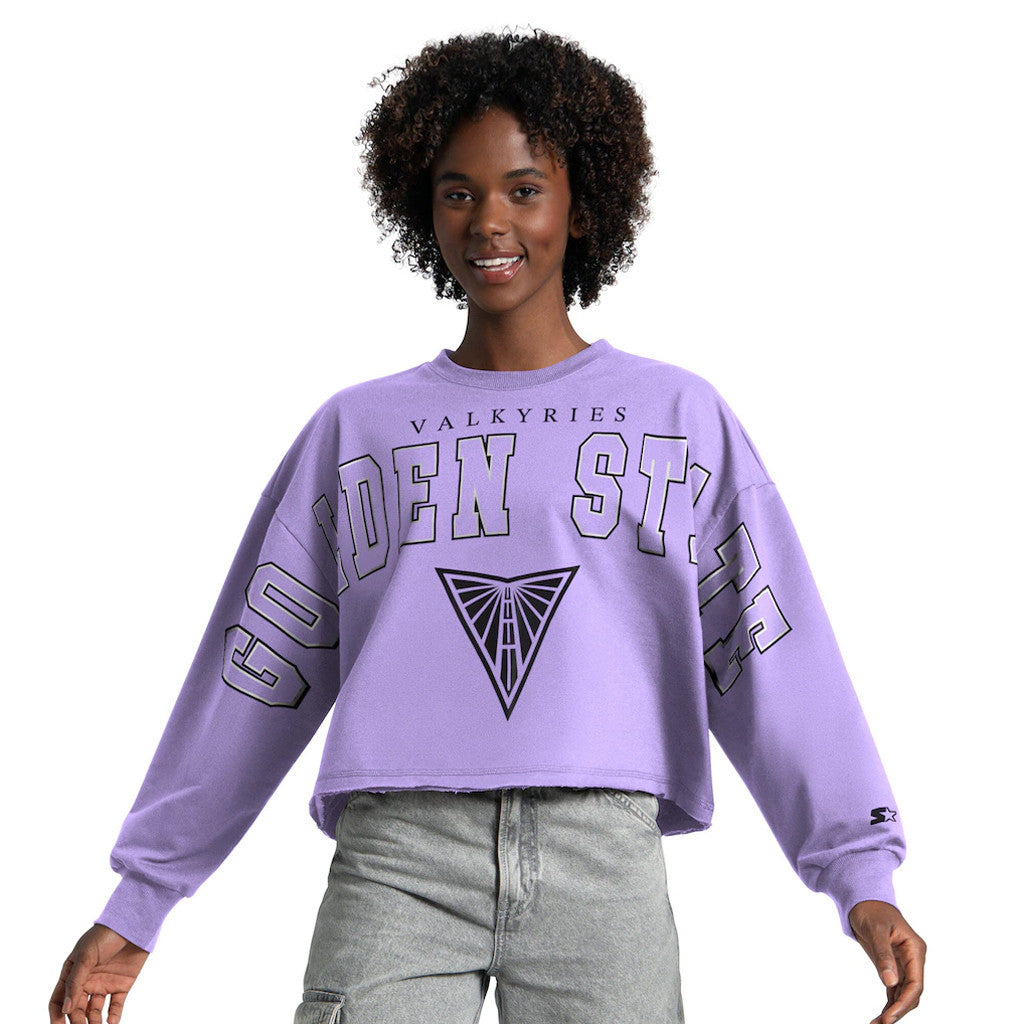 Golden State Valkyries Merch 2026 Golden State Valkyries Bleachers Cropped Sweatshirt Women's - Merchluma