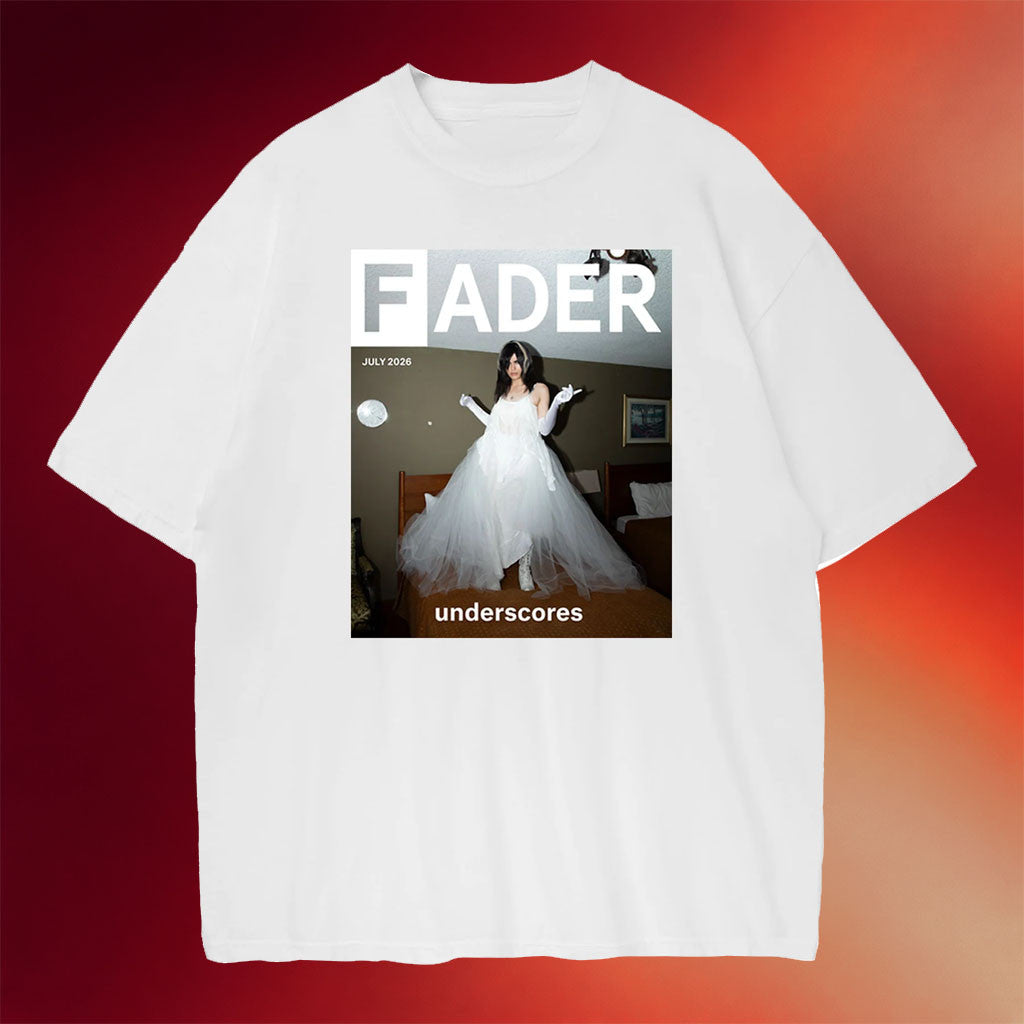 Underscores Merch 2026 The Fader T-Shirt White Music Related Gifts For Guys - Merchluma