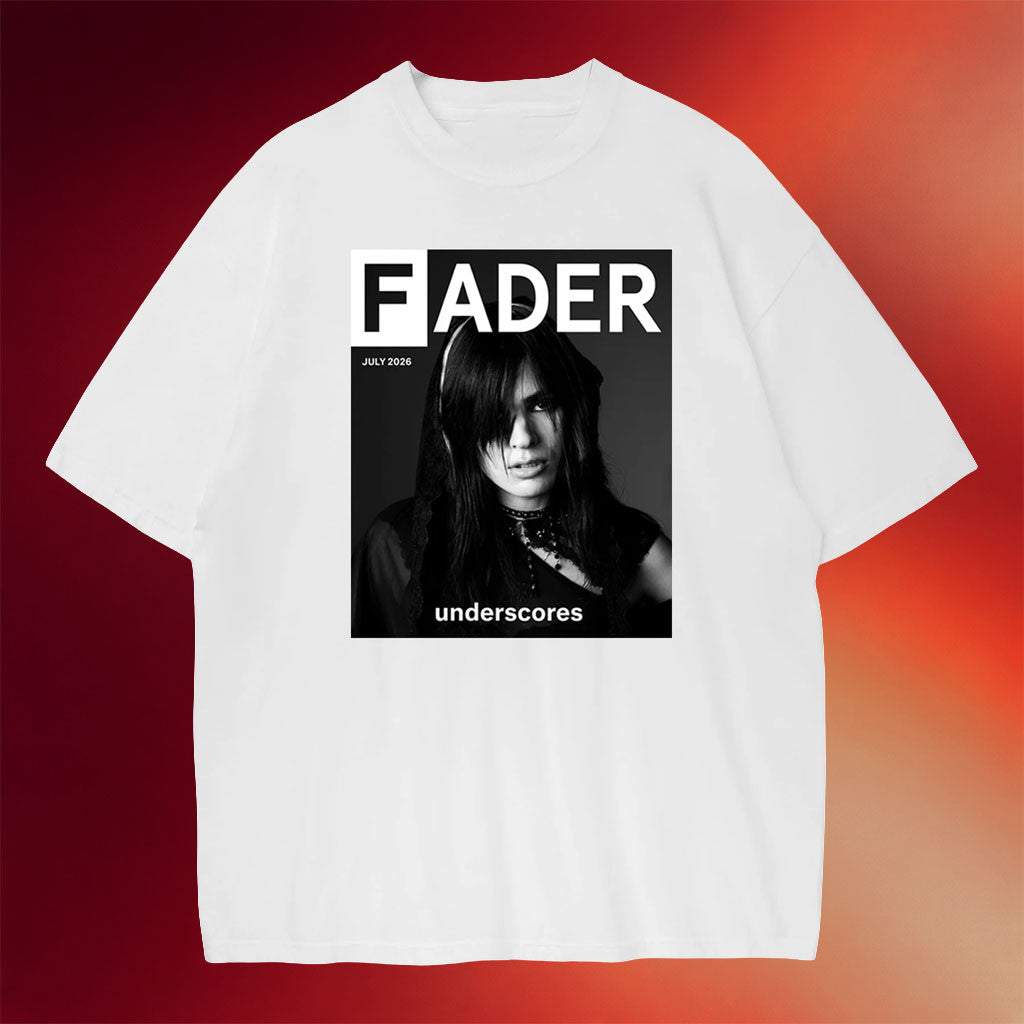 Underscores Merch 2026 The Fader White T-Shirt Underscores Shirt Cool Gifts For Music Lovers - Merchluma