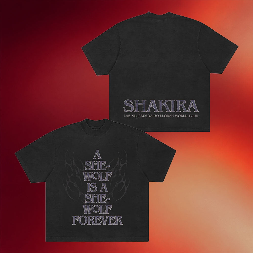 Shakira Merch 2026 LMYNL World Tour She Wolf T-Shirt Shakira Tour Merch Presents For Fans - Merchluma