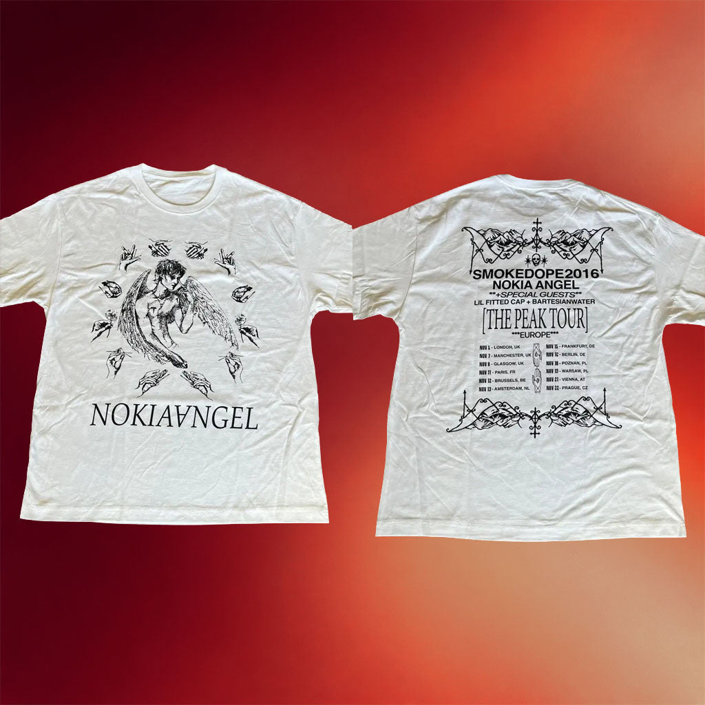 Smokedope2016 Merch 2026 Nokia Angel Smokedope2016 2016Lyfe Europe The Peak Tour T-Shirt - Merchluma