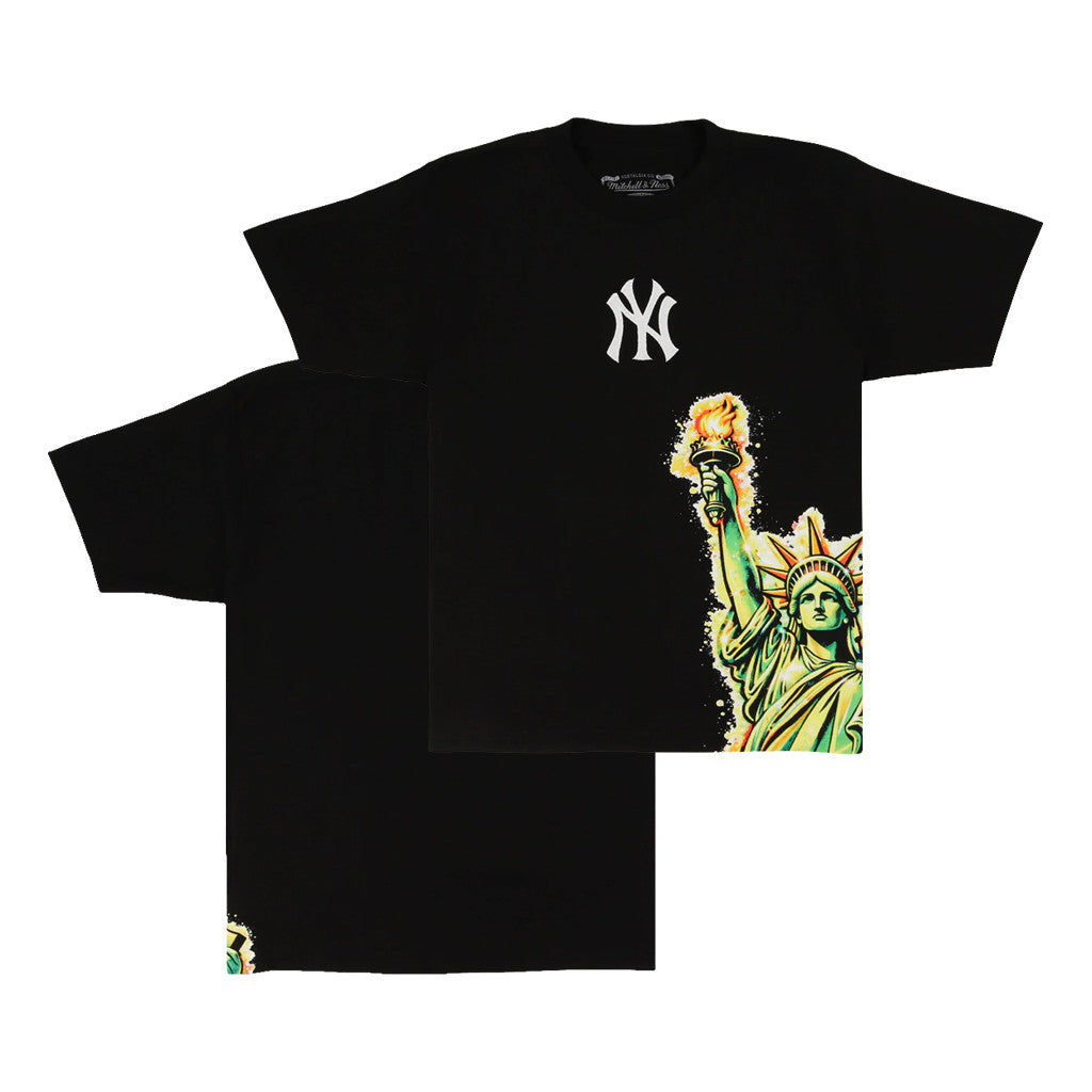 Lids Hat Drop Fanatics Fest Merch New York Yankees Liberty T-Shirt Black NY Yankees Merch 2026 - Merchluma
