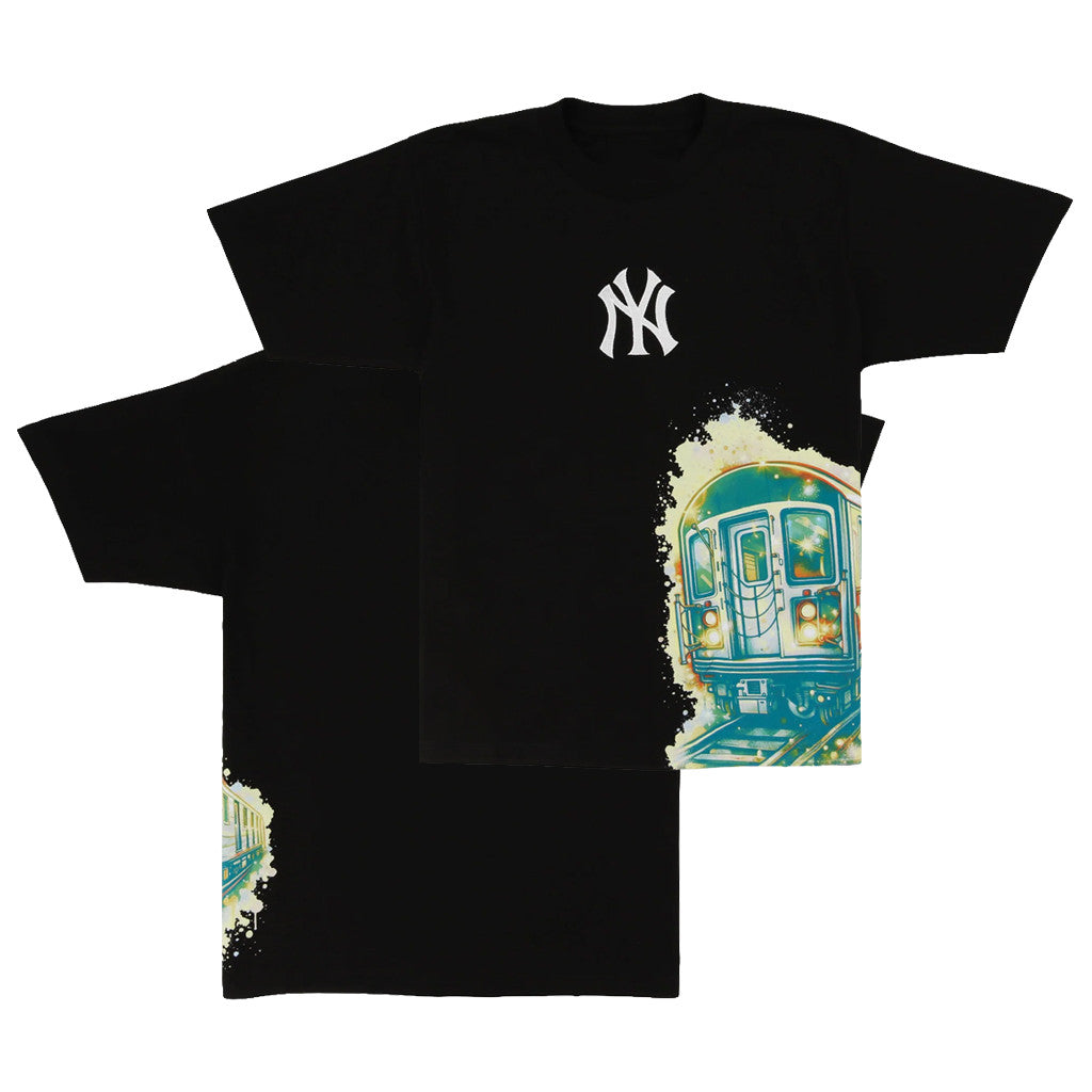 Lids Hat Drop Fanatics Fest Merch New York Yankees Subway T-Shirt Black Gift For Baseball Fan - Merchluma