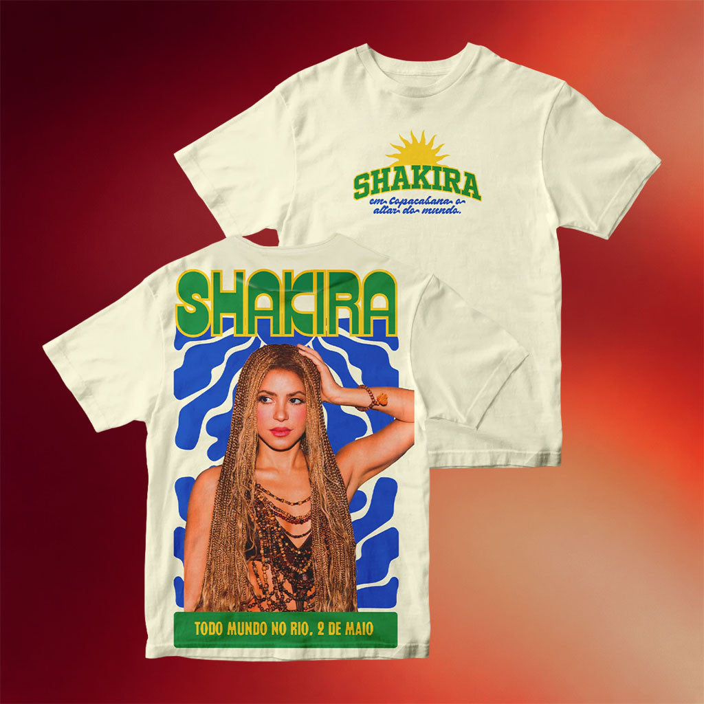 Shakira Merch 2026 Shakira In Copacabana T-Shirt Shakira Tour Merch Music Gift Ideas For Guys - Merchluma