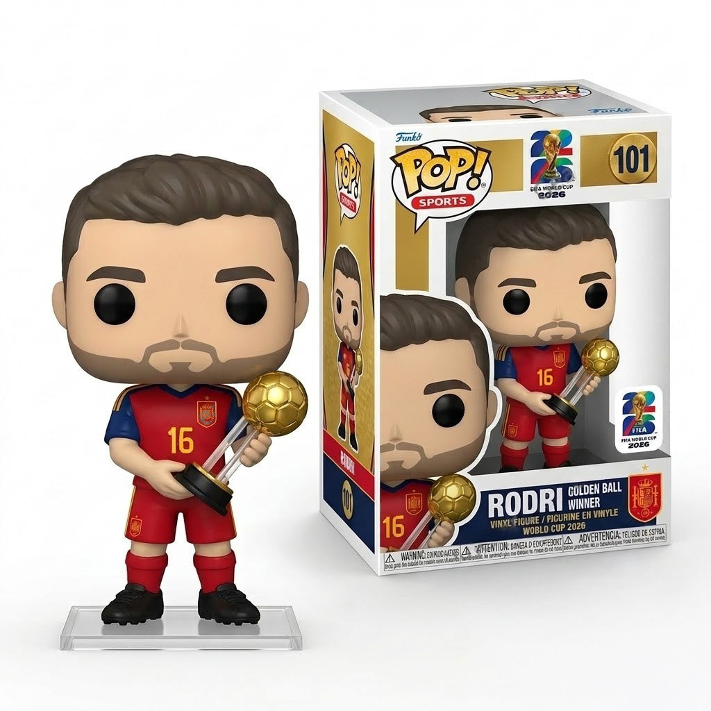 Rodri Golden Ball Winner FIFA World Cup 2026 Funko Pop Spain World Champions Merch Fan Gifts - Merchluma