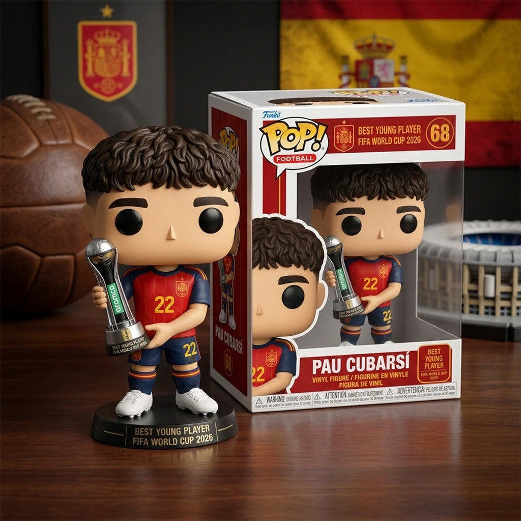 Pau Cubarsi World Cup 2026 Best Young Player Funko Pop Spain World Champions Merch Fan Gifts - Merchluma