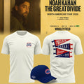 Noah Kahan X Chicago Cubs Merch Great Divide Wrigley Field Tour White T-Shirt 2026 Fan Apparel - Merchluma