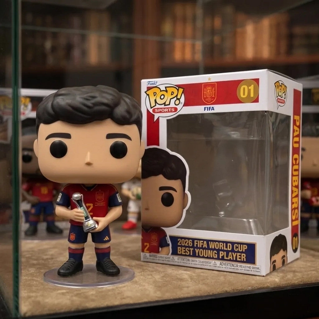 Pau Cubarsi Best Young Player Funko Pop Spain 2026 World Cup Champions Merch Fan Gifts - Merchluma