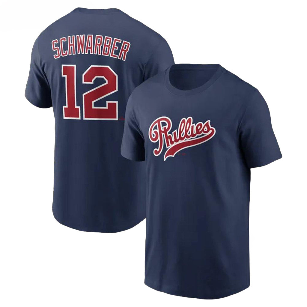 Kyle Schwarber Shirt #12 Philadelphia Phillies Merch 2026 Field of Dreams Stadium Tee Fan Gear - Merchluma