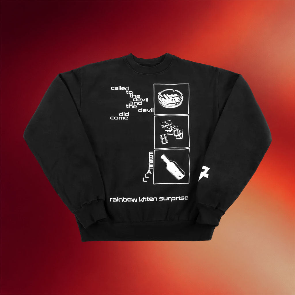 Rainbow Kitten Surprise Merch 2026 Freefall Black Crewneck Sweatshirt Gift For Band Fans - Merchluma
