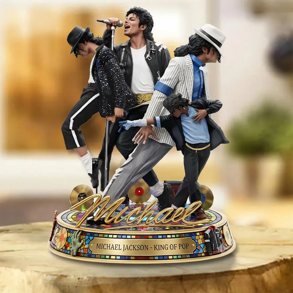 Michael Jackson King Of Pop Acrylic Plaque 2026 Michael Jackson Merch Bets Gift For Father - Merchluma