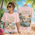 Snoopy Beach Life Sunny Days Summer Cartoon T-Shirt Snoopy Merch Gift For Cartoon Fans - Merchluma