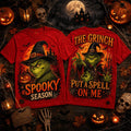 The Grinch Witch Hat Red Halloween T-Shirt The Grinch Merch Gifts For Fans - Merchluma
