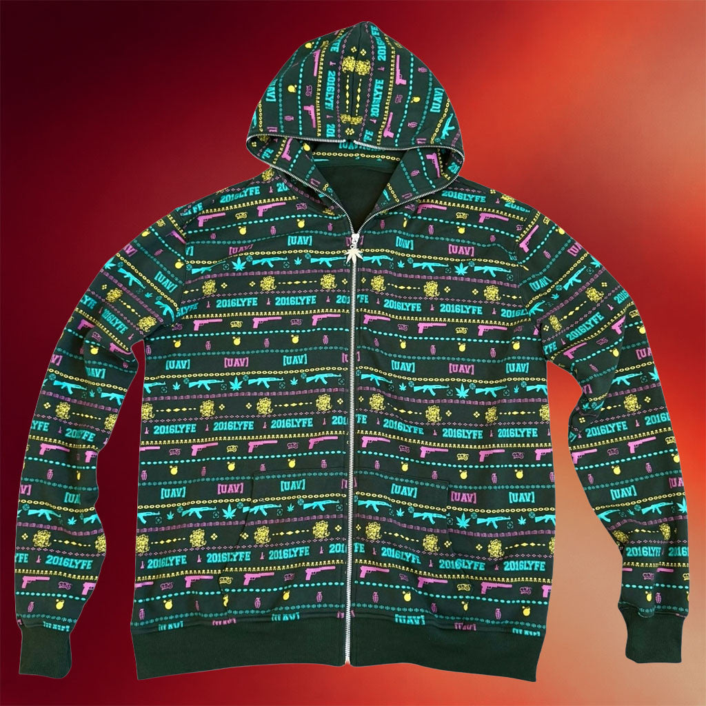 Smokedope2016 Merch 2026 Smokedope2016 2016Lyfe UAV Zip Hoodie Gift For Rap Fans - Merchluma