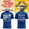 Post Malone X Kansas City Royals 2026 Big Ass Stadium Tour At Kauffman Stadium Shirt Fan Merch - Merchluma