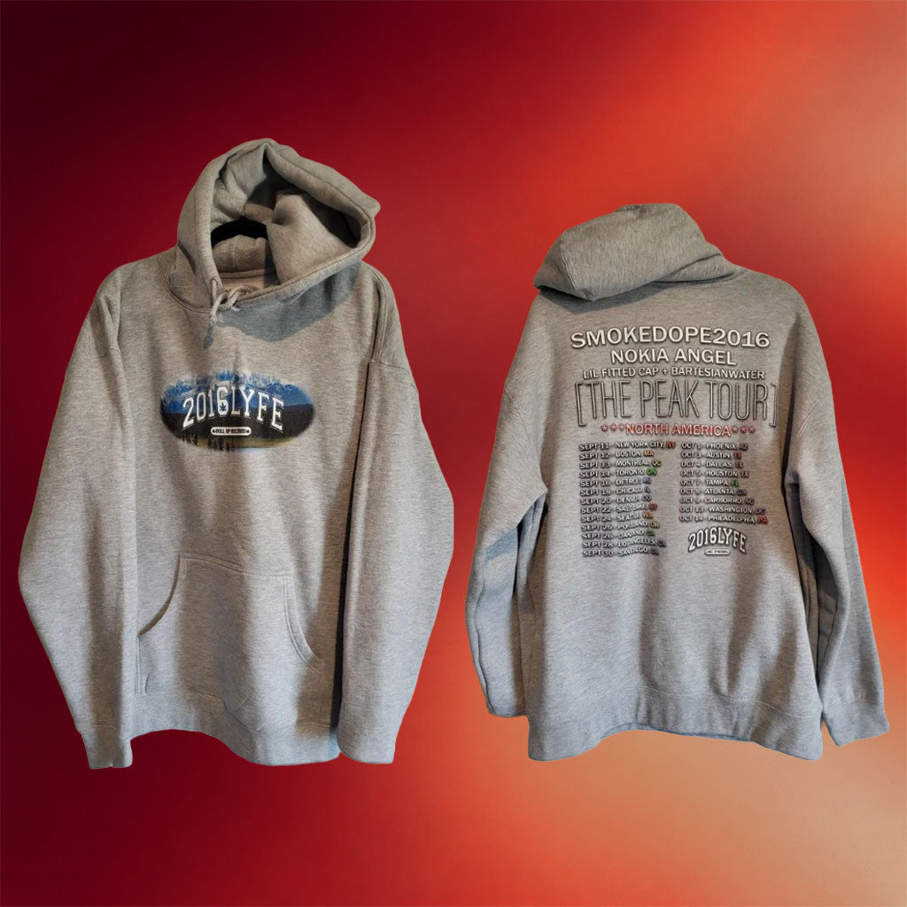 Smokedope2016 Merch 2026 Smokedope2016 NA The Peak Tour Hoodie 2016LYFE Hoodie Rap Fan Gear - Merchluma