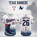 Texas Rangers X Godzilla Minus Zero Night 2026 Baseball Jersey Texas Rangers Merch Gifts - Merchluma