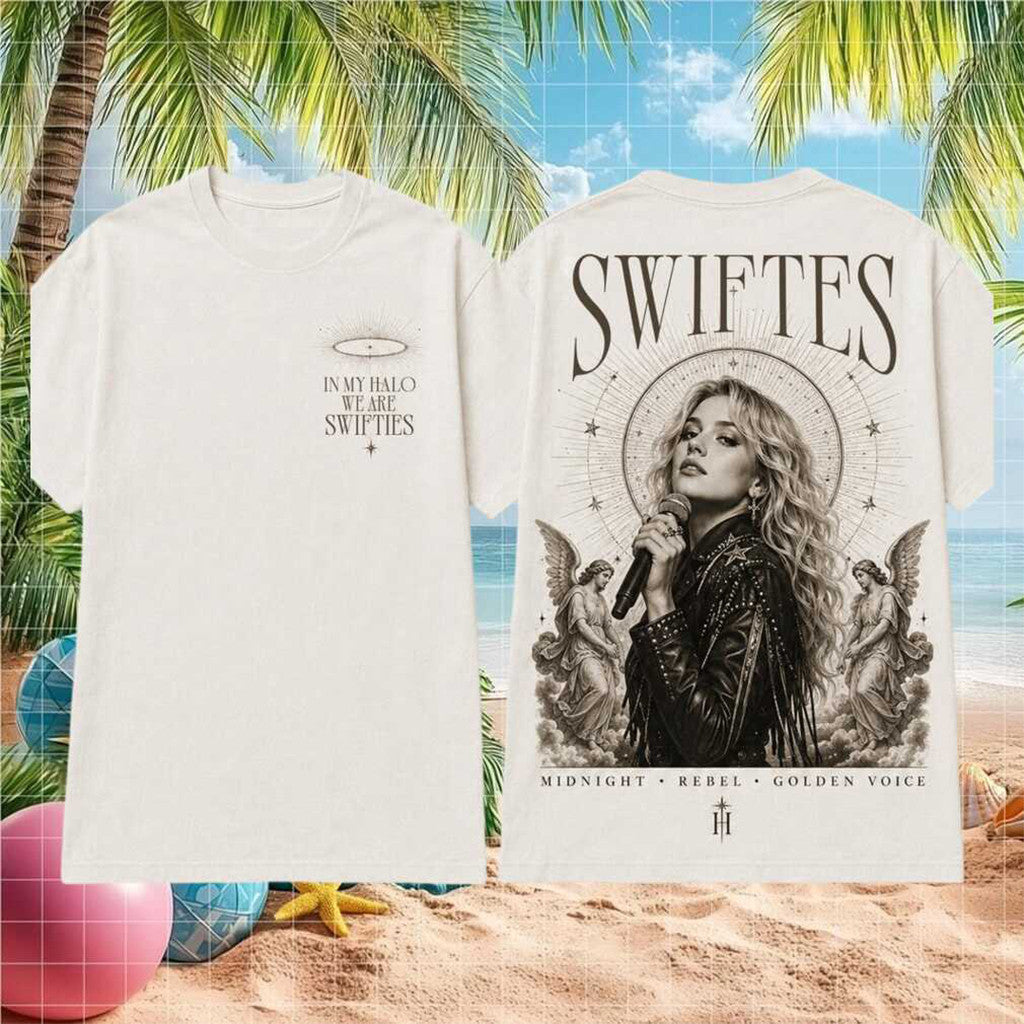 Taylor Swift Swifties Golden Voice Midnight Rebel T-Shirt Taylor Swift Merch Present Ideas - Merchluma