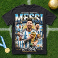 Lionel Messi Argentina Number 10 The Goat Wash T-Shirt 2026 Messi Argentina World Cup Merch - Merchluma