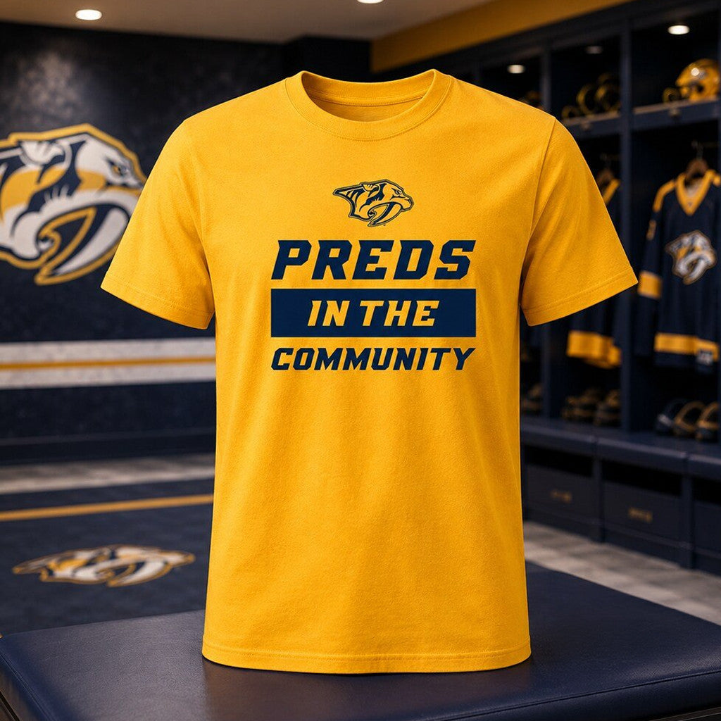 Nashville Predators Merch 2026 Preds In The Community T-Shirt Gift For Hockey Lovers - Merchluma