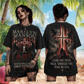 Marilyn Manson Stand For Truth Tour 2026 Rock Music Wash Shirt Marilyn Manson Merch Fan Gifts - Merchluma